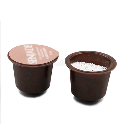 Özel Renk Ambalajında ​​7g Cannikin Tarzı Plastik Kızartma Anında Kahve Pod Kapsülleri