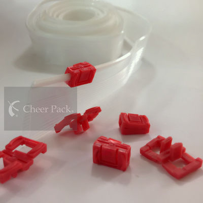 PVC Çanta İçin Profesyonel Mini Kırmızı ziplockk Fermuar, Renk Özelleştirilmiş