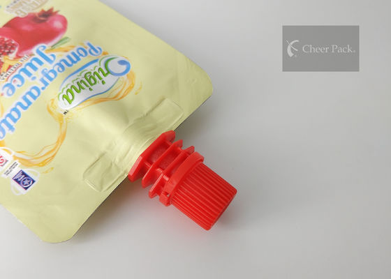 PE Malzeme 8.6 mm Şeref Paketi Plastik Başucu Kapağı Ayakta Meyve Suyu İçin Çanta
