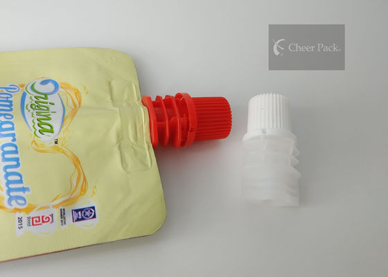 PE Malzeme 8.6 mm Şeref Paketi Plastik Başucu Kapağı Ayakta Meyve Suyu İçin Çanta