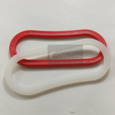 35mm Genişlik PE Plastik Çanta, Rice / Soya Fasulye Çantası için 86mm Uzunluğunu Kolu