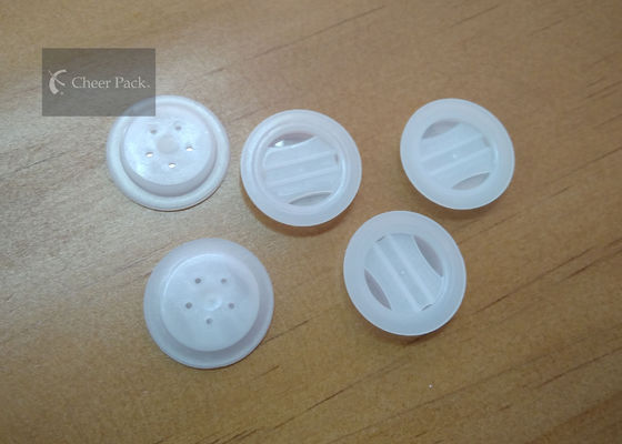 Plastik Tek Yönlü Gaz Çıkarıcı Vana Beş Delikli Kahve Fasulye Çanı için 23mm Çap