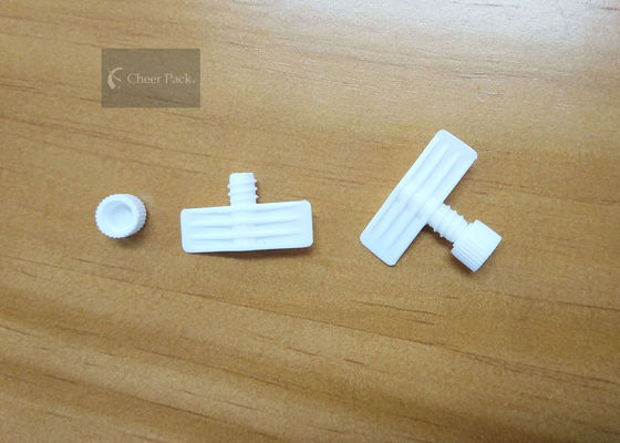 Plastik PE Malzeme Büküm Dökün Bacalı Caps Beyaz Renk Çapı 4mm