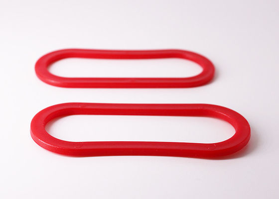Kırmızı Katı Plastik Torba Kalıp Kesim Plastik Torbalar OEM hizmeti için Kolları