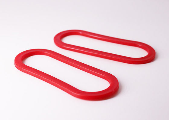 Kırmızı Katı Plastik Torba Kalıp Kesim Plastik Torbalar OEM hizmeti için Kolları