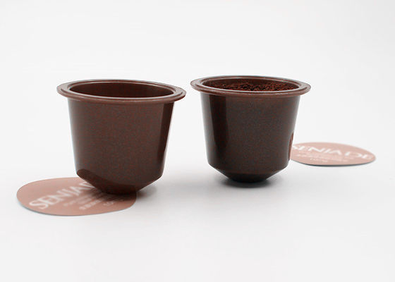 Özel Renk Ambalajında ​​7g Cannikin Tarzı Plastik Kızartma Anında Kahve Pod Kapsülleri