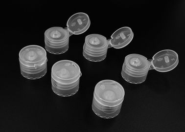 Şeffaf Flip Top Plastik Şişe Kapakları Korozyon Direnci / El Dezenfektanı Şişe Kapağı