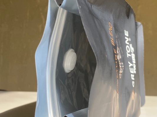 Kalite  Customized Printed Zipper Stand Up Pouch 250g 500g Coffee Bag With Valve Plastic Packaging Aluminum Foil Bag fabrika