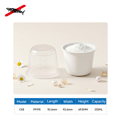Kalite  Beauty Mixing Bowl Cosmetic Tools Individually Packaged Mask Powder Mixing Bowl Comes with Scale fabrika