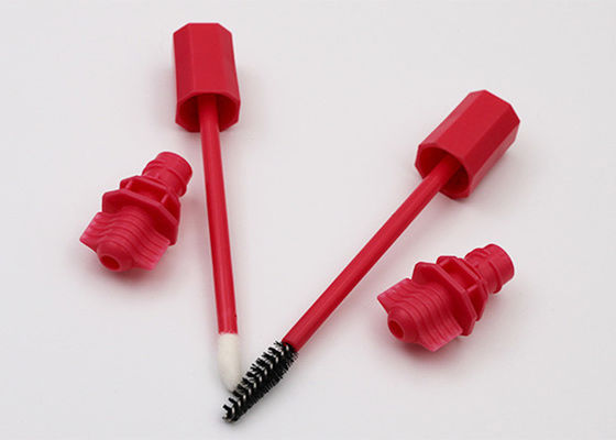 Kalite  Red Plastic Spout Nozzle With Brush For Lipstick Sacket Or Mascara Bag fabrika