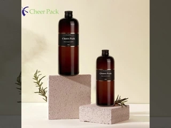 Toptan satış 300 500 1000ml Losyon Pompası Şişe Sıvı Vücut Yıkama için 16 oz Açık Beyaz Evcil hayvan Plastik Şampuan