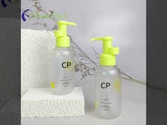 Yuvarlak Alt Şampuan Şişesi Ambalaj Baskı Banyo Yağı Şişesi Plastik Çamaşır ve Duş Jeli Şişesi