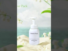 Toptan satış 200ml 300ml 400ml 500ml kozmetik PET köpükle temizleyici yüz köpük pompası sabun dağıtıcı şişe