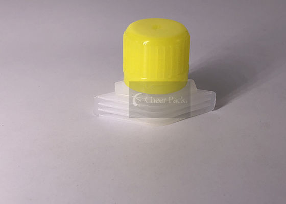 PE Malzeme Sarı Renkli Egzoz Kapağı Manuel Dolum Makinesi 16mm Çap