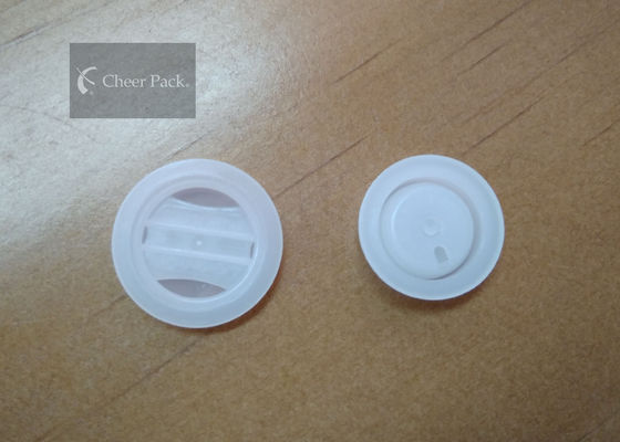 Beyaz Tek Yönlü Hava Vanası Plastik 23mm Çapı, Kahve Paketleme İçin, Beş Delikli
