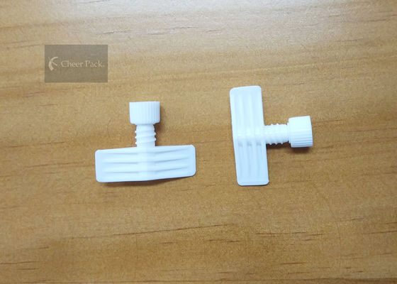 Plastik PE Malzeme Büküm Dökün Bacalı Caps Beyaz Renk Çapı 4mm