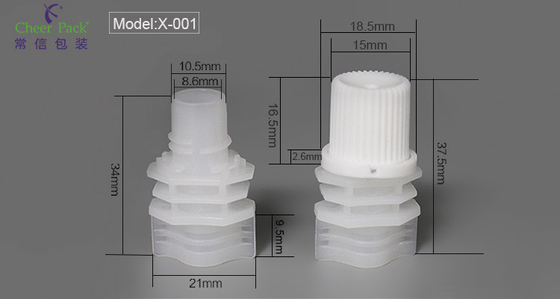 8.6mm Soya sütü torbası ambalajında kullanılacak plastik kapaklar