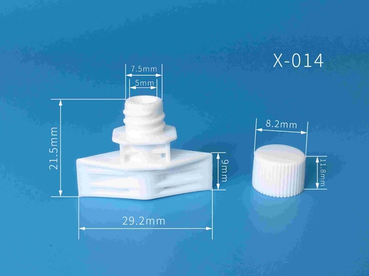 5 mm Plastik Spout Kapakları, gıda ve kozmetik ambalajı için ayakta duran poşet ambalajında kullanılır