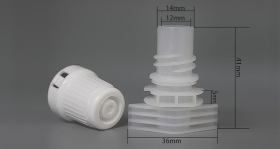 12 mm Plastik Spout Kapakları, yiyecek ve kozmetik ambalajı için ayakta duran poşet ambalajında kullanılır