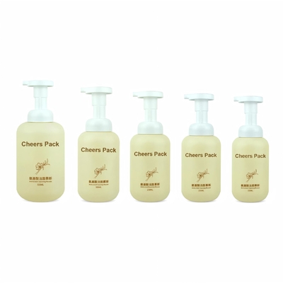 500ml PET Mousse Şişe Mousse Kozmetik Ürünler için Losyon Çığlık Şampuan