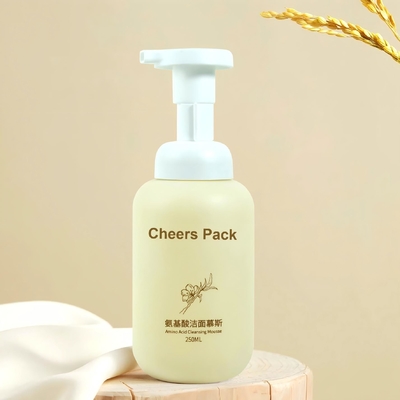 500ml PET Mousse Şişe Mousse Kozmetik Ürünler için Losyon Çığlık Şampuan