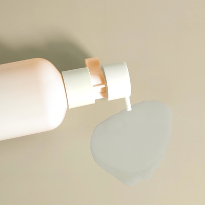 250ml Flip Top Cap HDPE Plastik Şampuan Bebek Bakımı Pembe Şişe Losyon Pompası Kozmetik Paketleme