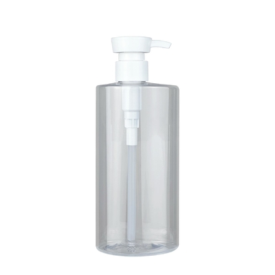 Yeni Tasarım Kozmetik Kaplar 150ml/500ml Deri Bakım Paketleri Losyon Pompası İçin Beyaz Eğimli PET Şişe