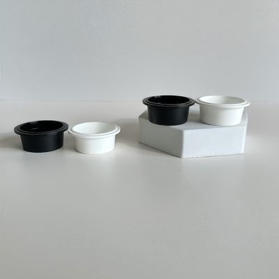 Kozmetik Krem Losyonu için Kapaklı 20ml PP Plastik Kaplar 54mm Çap