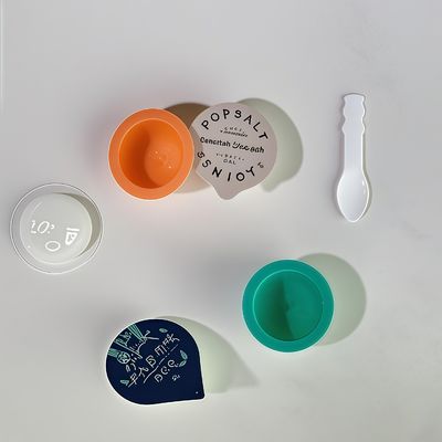 10ml PP Kozmetik Amaçlı Yarım Küre Jöle Kabı, Özelleştirilebilir