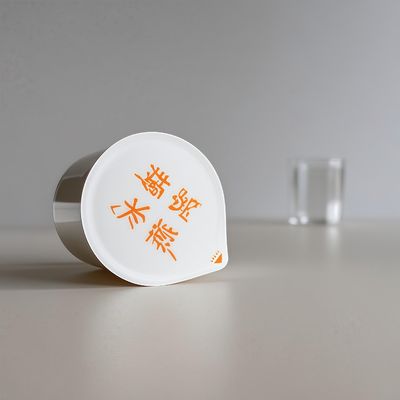 65ml PP/PS Plastik Bardak, Gıda Ambalajı için Alüminyum Folyo Kapaklı