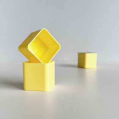 Custom Logo 45ml Square Disposable Plastic PP Cups with Aluminum Foil Lid for Food Packaging