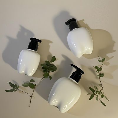 100-250ml Diş Şekli Plastik Şişe El yıkama için basın pompası ile Saç Losyonu El Temizleyici Özelleştirilebilir Logo