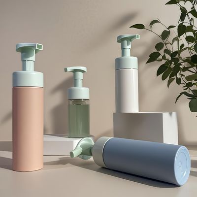 100ml 120ml 160ml Plastik Kozmetik Şişe Şampuan Losyon vücut yıkama için PET şişe basın pompası ve özel renk