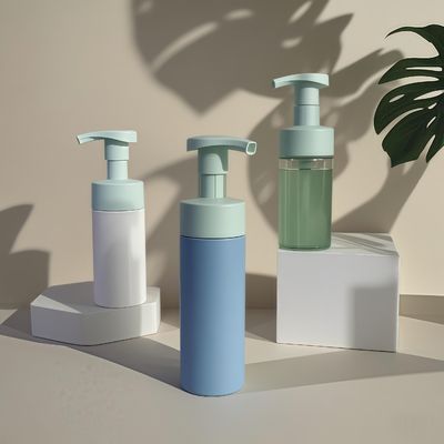 100ml 120ml 160ml Plastik Kozmetik Şişe Şampuan Losyon vücut yıkama için PET şişe basın pompası ve özel renk