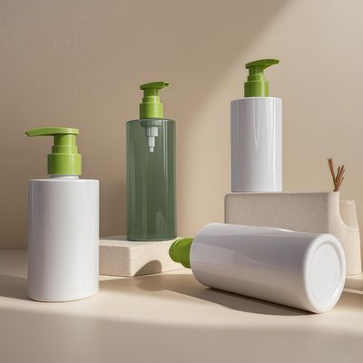 200ml-280ml PET kozmetik pompa şişesi, losyon serumu ve duş jeli ambalajı için basınç pompası mühürlenmesi ile