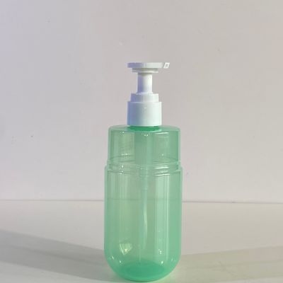 300ml Kapasite Şeffaf Yeşil PET Pompa Dönüştürücü Şişe Özel Logo ile Kozmetik Losyon