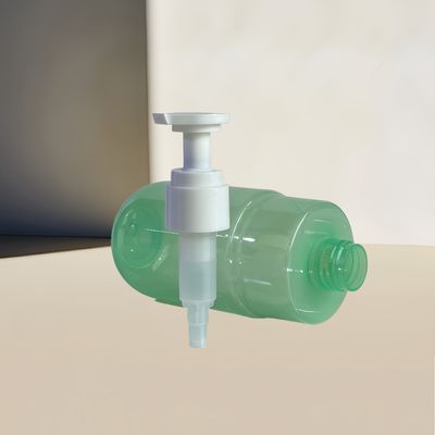 300ml Kapasite Şeffaf Yeşil PET Pompa Dönüştürücü Şişe Özel Logo ile Kozmetik Losyon