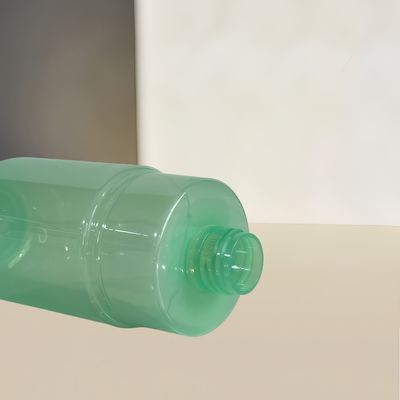 300ml Kapasite Şeffaf Yeşil PET Pompa Dönüştürücü Şişe Özel Logo ile Kozmetik Losyon