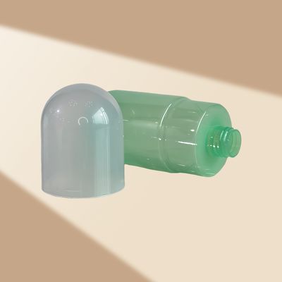 300ml Kapasite Şeffaf Yeşil PET Pompa Dönüştürücü Şişe Özel Logo ile Kozmetik Losyon