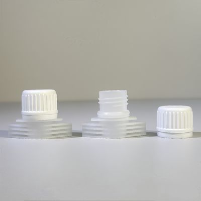 Taşınabilir ve Dayanıklı 16mm PE Plastik Vidalı Kapak, İçecekler için Esnek Ambalaj için Çevirmeli Üst Ağız Kapakları Gıda Sınıfı Güvenli Kenar