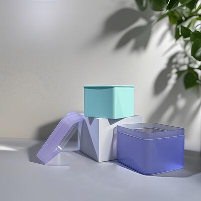 100 Yaprak Cilt Bakım Pamuklu Ped Toplu Sipariş Çıkarılabilir PP Astarlı Plastik Kavanozlar Kozmetik Markaları/OEM için Gıda Sınıfı