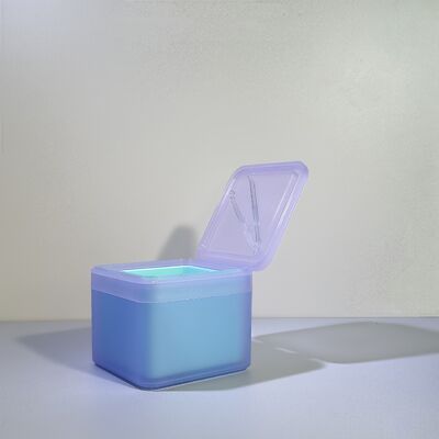 100 Yaprak Cilt Bakım Pamuklu Ped Toplu Sipariş Çıkarılabilir PP Astarlı Plastik Kavanozlar Kozmetik Markaları/OEM için Gıda Sınıfı