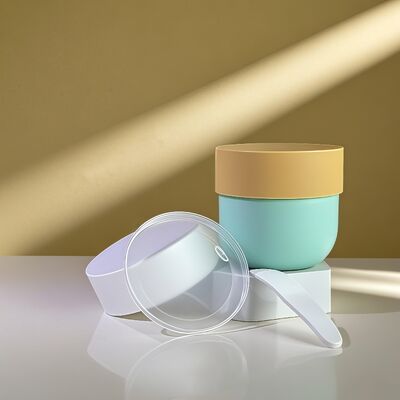 150-500ml Kozmetik Yüz ve Vücut Kremleri İçin Vidalı Kapaklı ve UV Baskılı Etiketli Gıda Sınıfı PP Plastik Kavanoz (Cheer Pack)