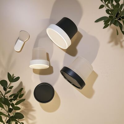 Gıda sınıfı 50-120ml Plastik PP kavanoz kozmetik krem vücut losyonu atıştırmalık şeker kurabiye jöle süt depolama için evcil hayvan temel malzemesi