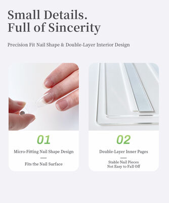 Çıkarılabilir Akrilik Manyetik Tırnak Sanatı Ekran Panosu, 120/180/240 Renk Gradyan Renk Kitabı Plastik Tırnak Jeli İpuçları Aracı