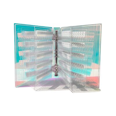 Çıkarılabilir Akrilik Manyetik Tırnak Sanatı Ekran Tahtası Gradient Renkler 120/180/240 Plastik Alet Tırnak Gel Tırnak Tedarikleri için Renkleri