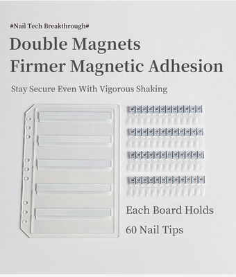 Çıkarılabilir Akrilik Manyetik Tırnak Sanatı Ekran Tahtası Gradient Renkler 120/180/240 Plastik Alet Tırnak Gel Tırnak Tedarikleri için Renkleri