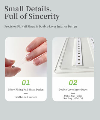 Profesyonel Ayrılıklı Akrilik Tek Manyetik Tırnak Sanatı Ekran Tahtası Kare 120/180/240 Eğimli Renkler Tırnak için Plastik Araç