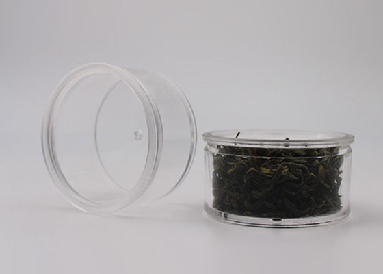 PS Temizle Küçük Yuvarlak Şeffaf Plastik Kaplar Çay, Kahve Çekirdeği İçin 25 Cram Kapasite