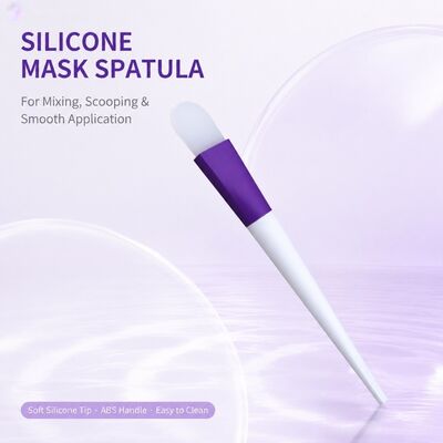Soft Silicone Face Mask Applicator Brush Silicone Handle Skincare Cream Reusable Cosmetic Spatula Facial Mask Mixing Applying